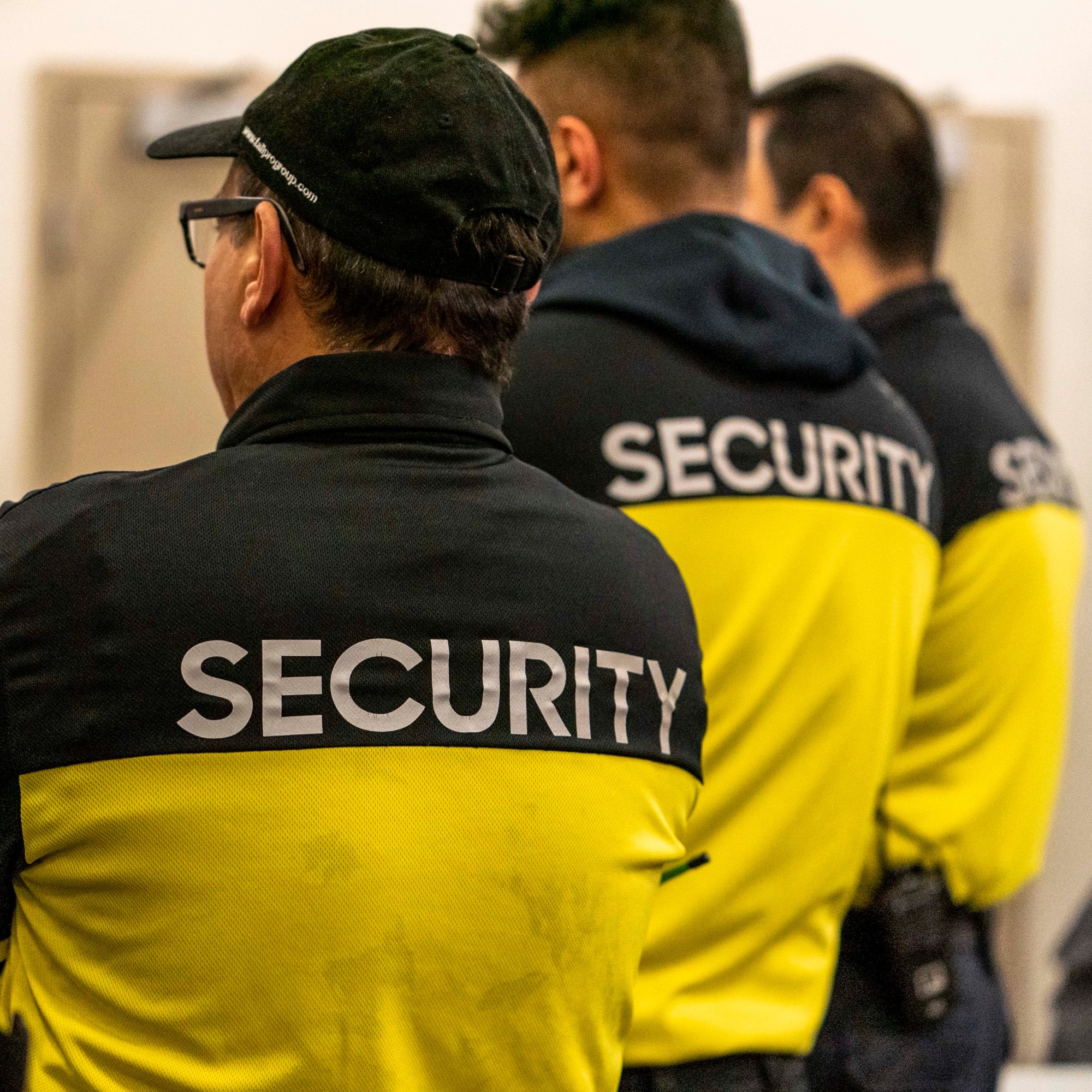 XA Security guard overseeing a live event venue